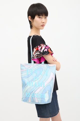 Emilio Pucci Satin Miami Tote Bag