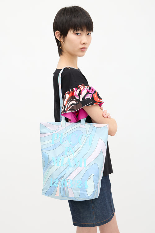 Emilio Pucci Satin Miami Tote Bag