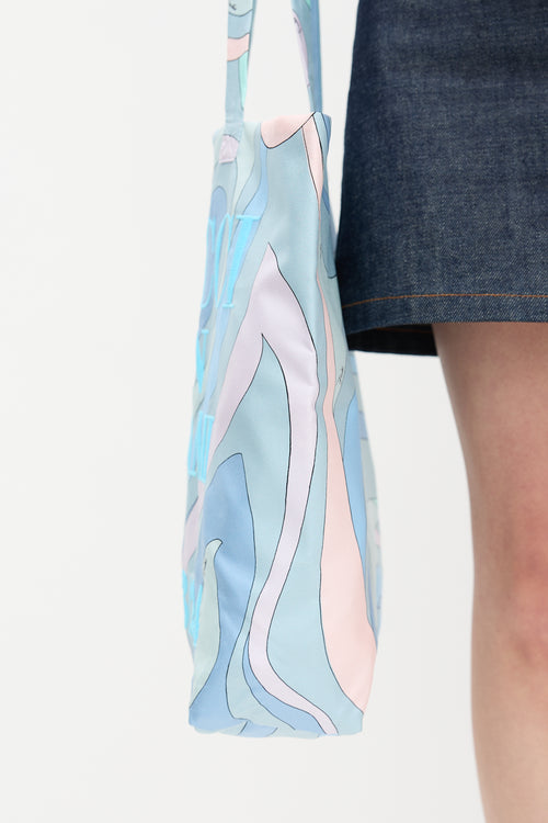 Emilio Pucci Satin Miami Tote Bag