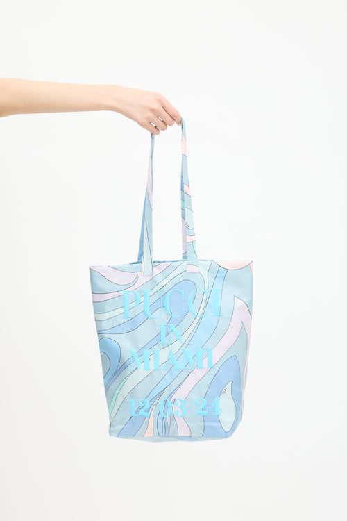 Emilio Pucci Satin Miami Tote Bag