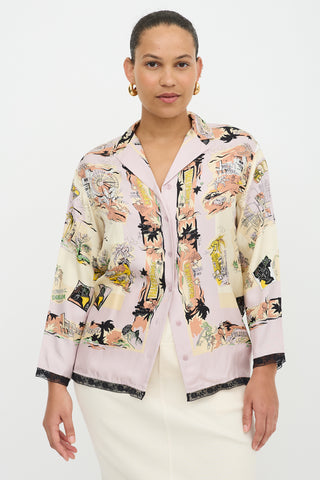 Emilio Pucci Silk Palm Springs Shirt
