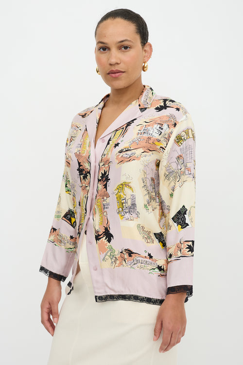 Emilio Pucci Silk Palm Springs Shirt