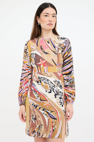 Emilio Pucci Silk Printed Dress