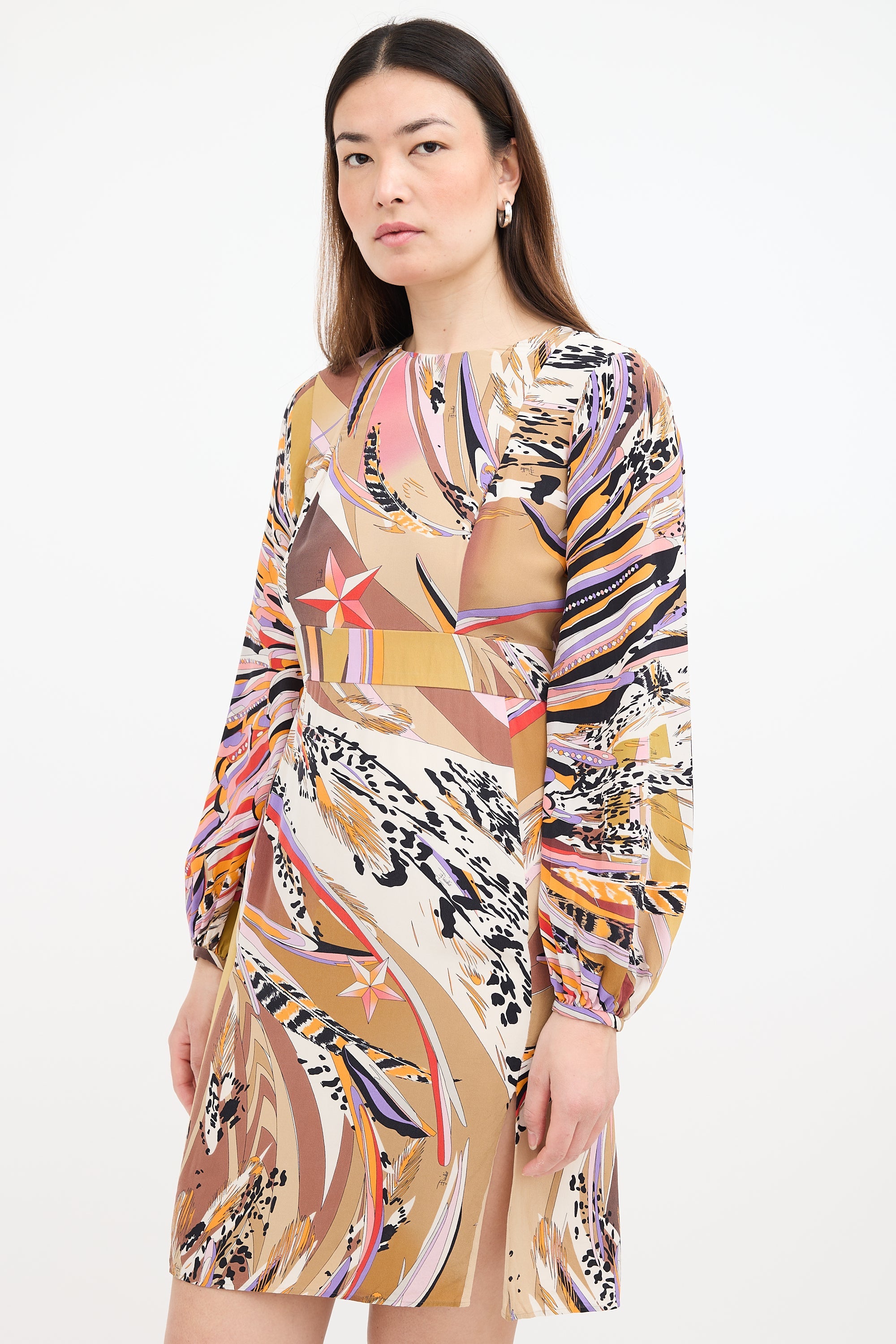 Emilio Pucci // Silk Printed Dress VSP Consignment Emilio Pucci // Silk Printed Dress VSP Consignment