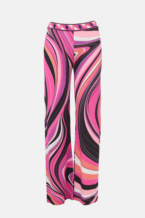 Emilio Pucci Stretch Jersey Printed Trouser