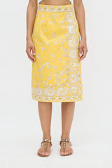 Emilio Pucci Vintage Floral Wrap Skirt