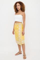 Emilio Pucci Vintage Floral Wrap Skirt