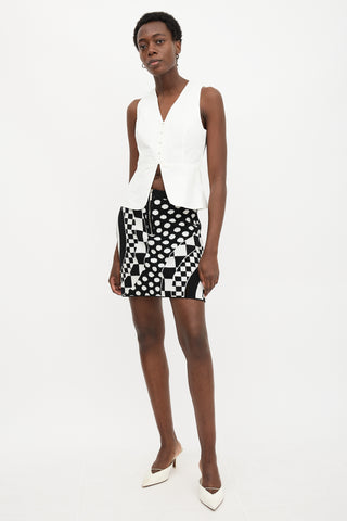 Emilio Pucci Wool Abstract Printed Skirt