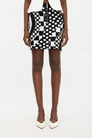 Emilio Pucci Wool Abstract Printed Skirt