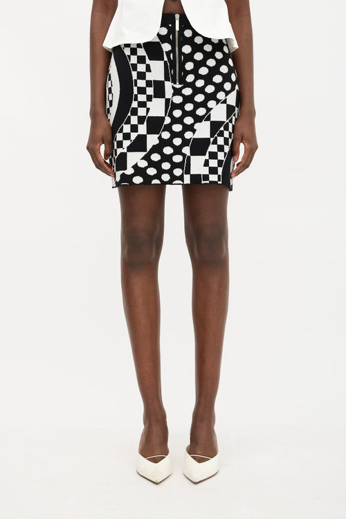 Emilio Pucci Wool Abstract Printed Skirt
