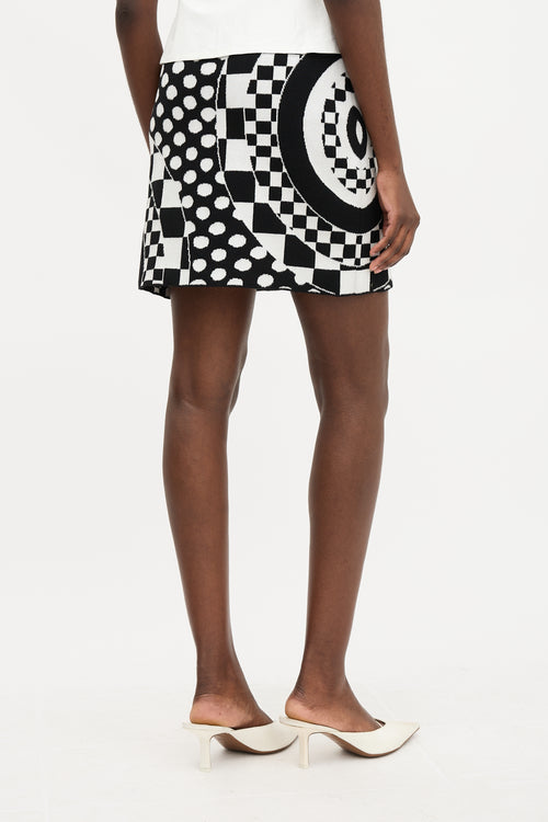Emilio Pucci Wool Abstract Printed Skirt