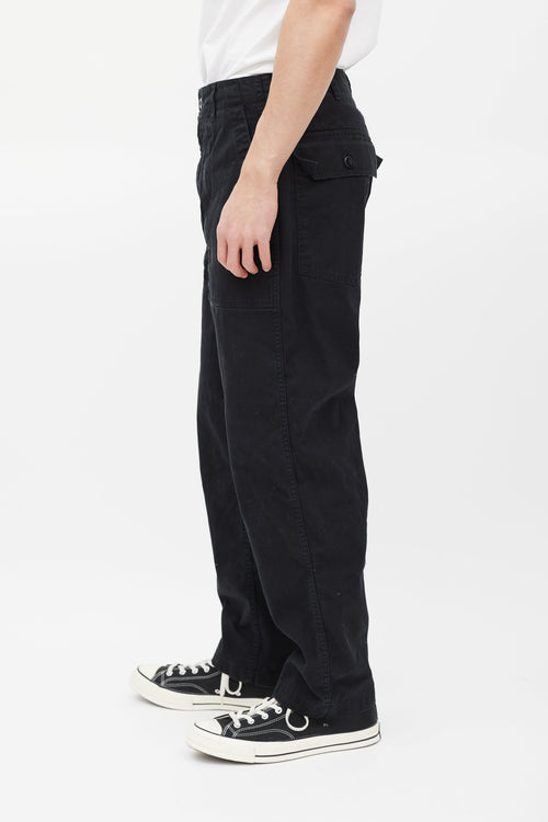 Engineered Garments Black Cargo Trouser