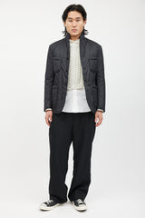 Engineered Garments Black Padded Nylon Blazer
