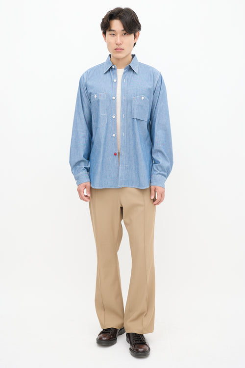 Engineered Garments Blue Chambray Shirt