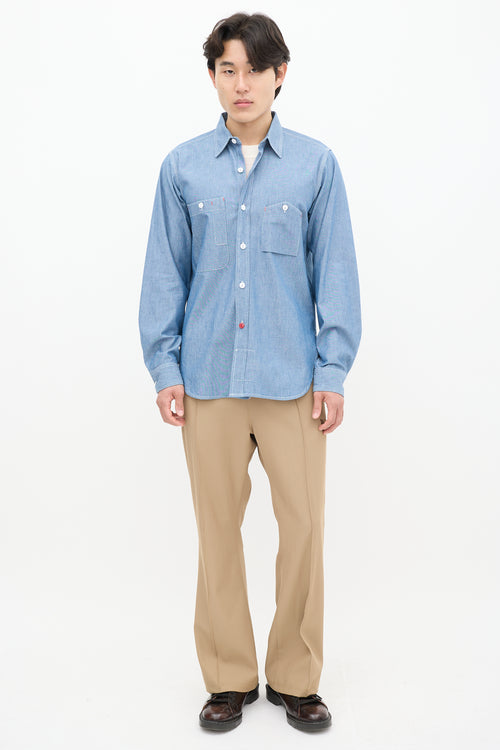 Engineered Garments Blue Chambray Shirt