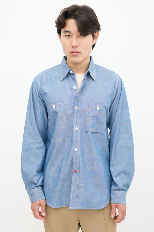 Engineered Garments Blue Chambray Shirt