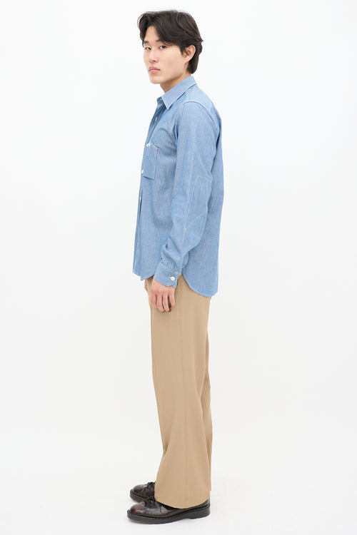 Engineered Garments Blue Chambray Shirt