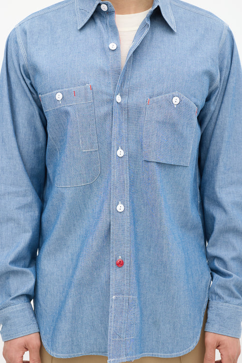 Engineered Garments Blue Chambray Shirt