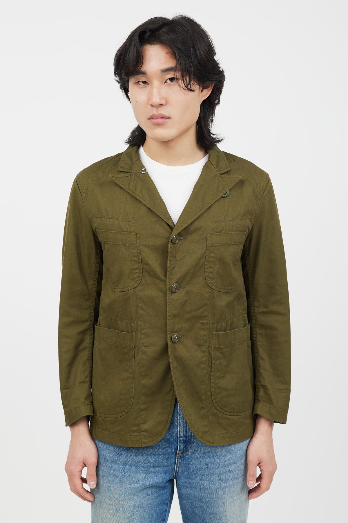 Engineered Cloth Engineered Garments // Green Cotton Shirt Jacket – VSP Consignment