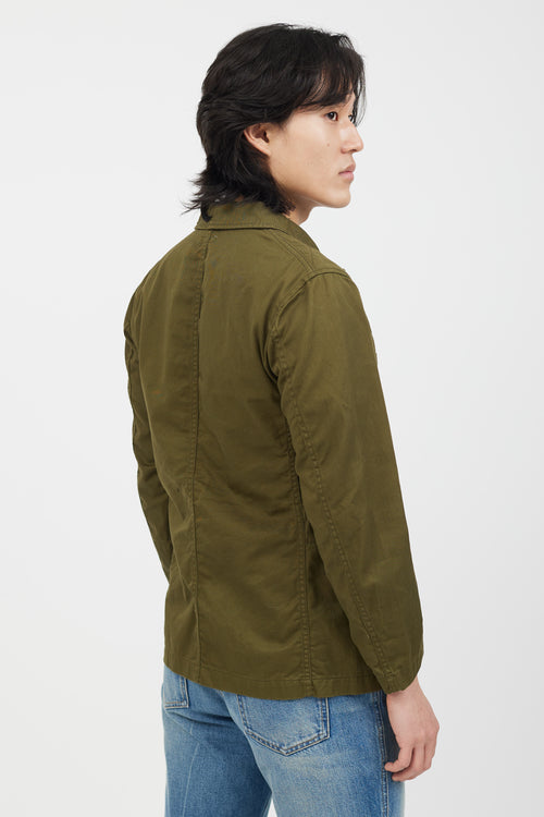 Engineered Garments Green Cotton Shirt Jacket