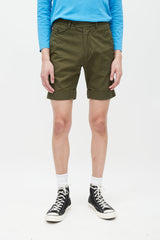 Engineered Garments Green Cuffed Short