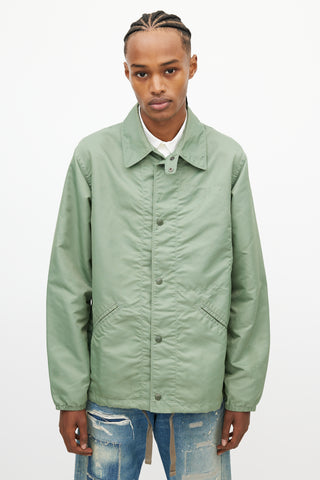 Engineered Garments Green Nylon Shirt Jacket