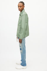 Engineered Garments Green Nylon Shirt Jacket