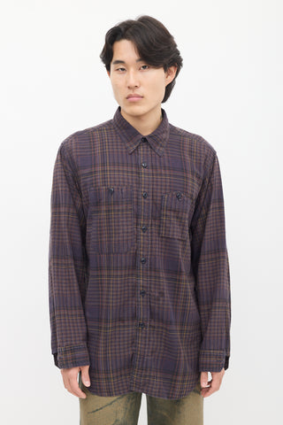 Engineered Garments Purple & Multi Check Shirt