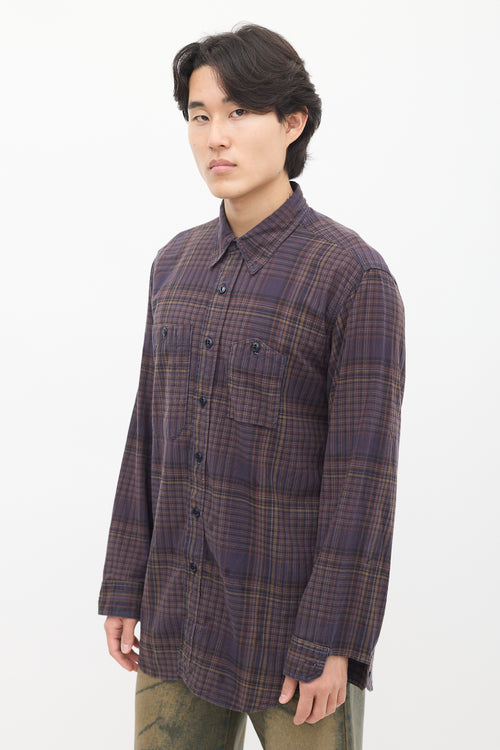 Purple & Multi Check Shirt