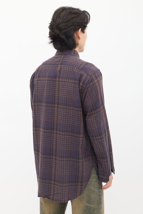 Purple & Multi Check Shirt