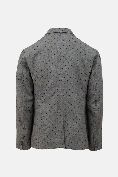 Wool Polka Dot Blazer
