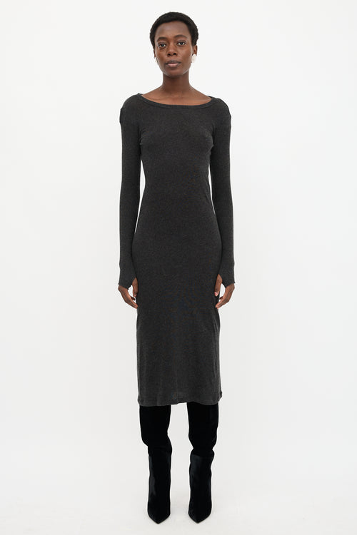 Enza Costa Boat Neck Maxi Dress