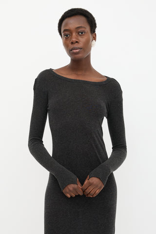 Enza Costa Boat Neck Maxi Dress