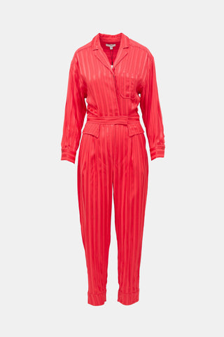 Equipment Satin Striped Klare Jumpsuit
