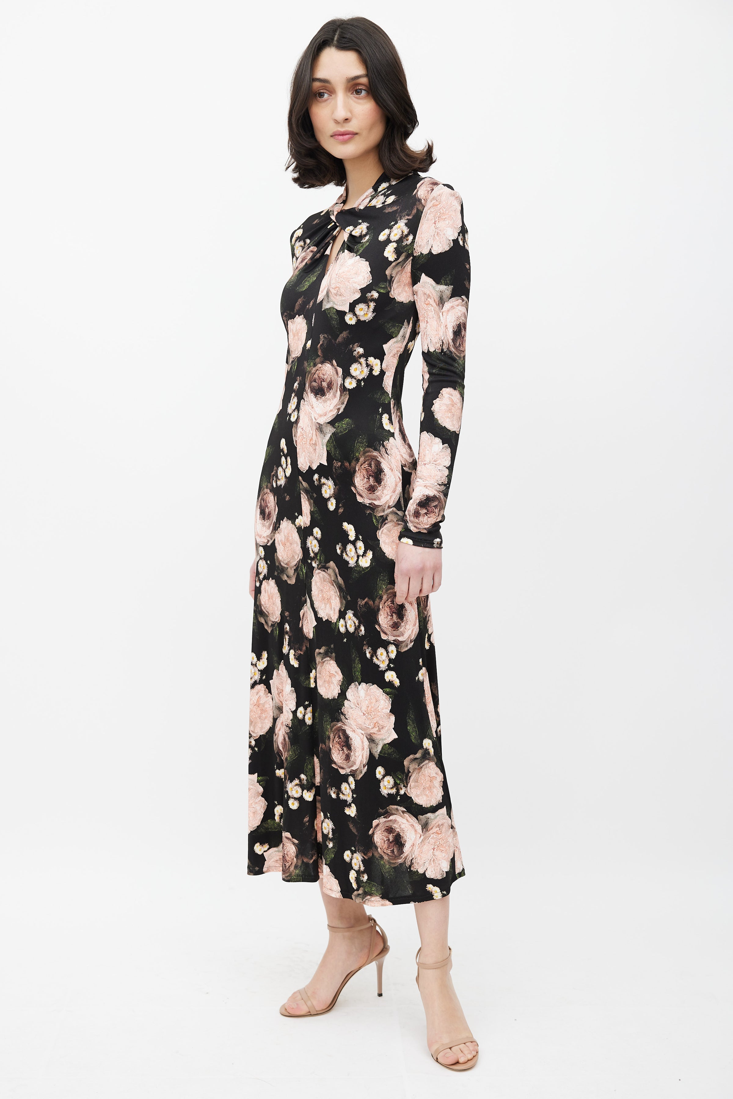 Erdem // Black & Multicolour Floral Jersey Maxi Dress – VSP Consignment Erdem // Black & Multicolour Floral Jersey Maxi Dress – VSP Consignment
