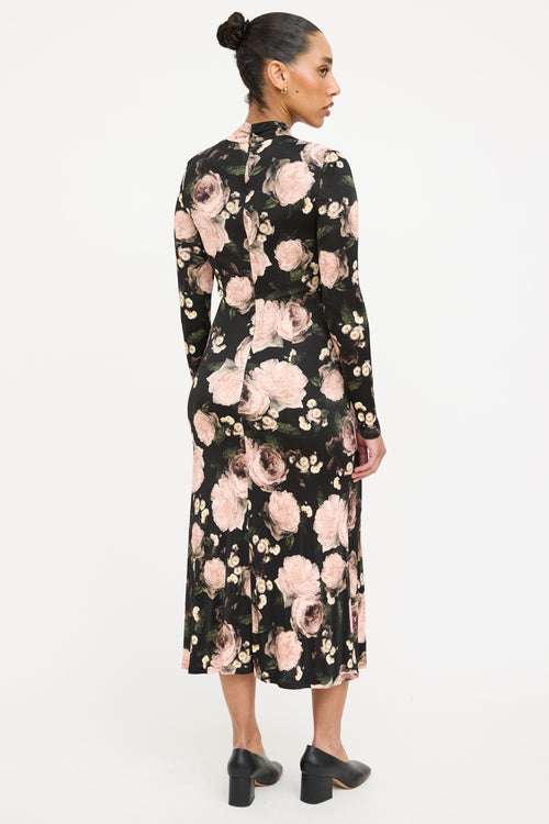 Erdem Floral Cut Out Maxi Dress