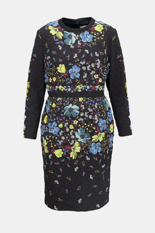 Erdem Cloqué Floral Evita Dress