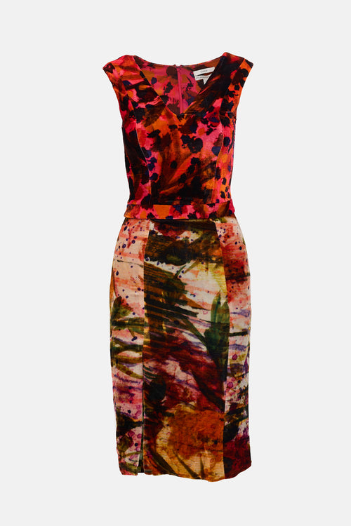 Erdem FW 2011 Velvet Printed Dress