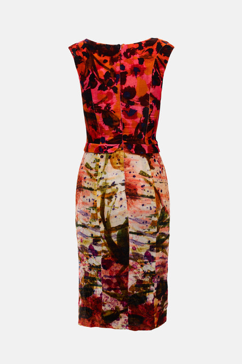 Erdem FW 2011 Velvet Printed Dress