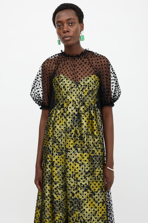 Erdem Floral & Tulle Neave Dress