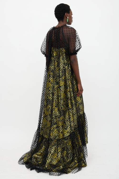 Erdem Floral & Tulle Neave Dress