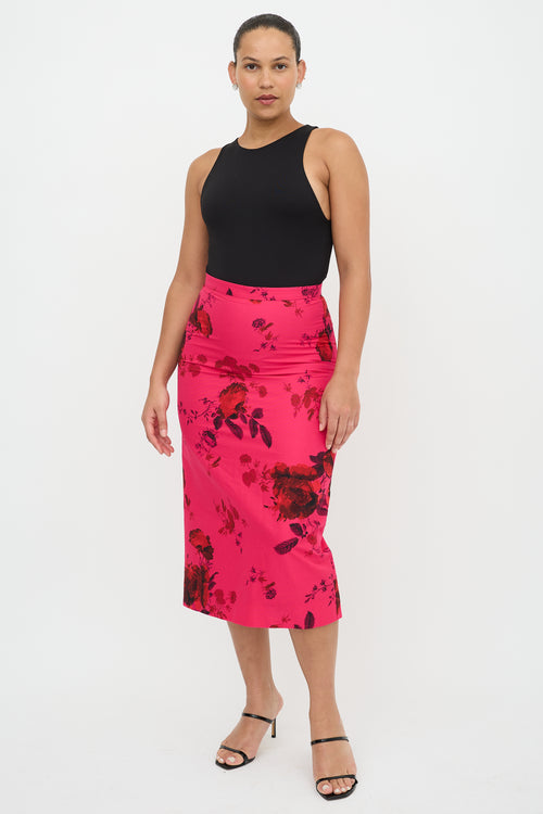 Erdem Floral Midi Skirt
