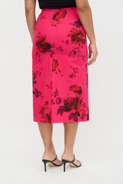 Erdem Floral Midi Skirt