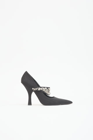 Erdem Moiré Embellished Pump