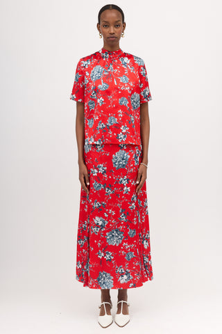 Erdem Satin Floral Set