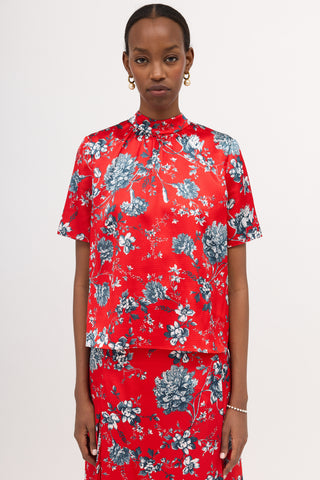 Erdem Satin Floral Set