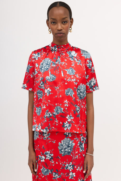 Erdem Satin Floral Set