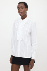 Erdem Ruffled Jacquard Thalia Shirt