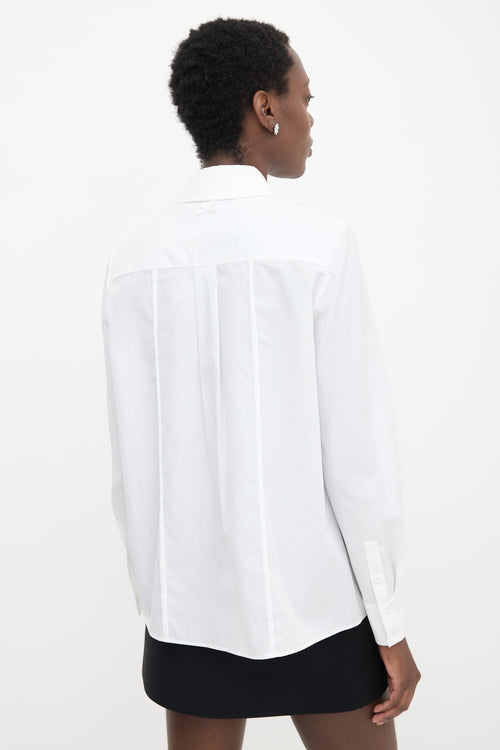 Erdem Ruffled Jacquard Thalia Shirt