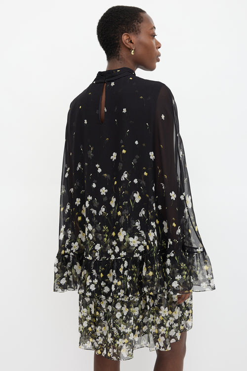 Erdem Silk Concetta Capelet Dress